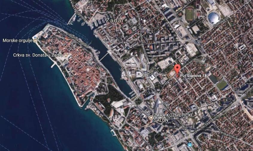 Výhľad na mesto Zadar alebo výhľad na mesto priamo z dovolenkového domu