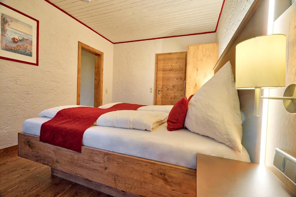 Postel nebo postele na pokoji v ubytování B&B am Steinbachtal - Natur und Wandern