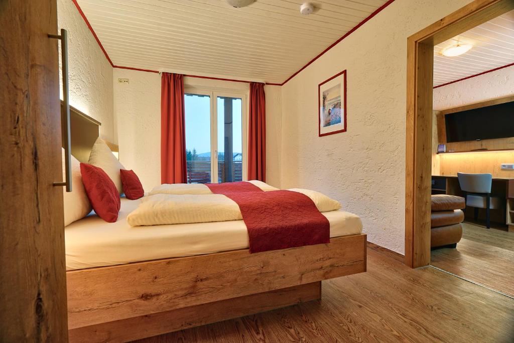 Postel nebo postele na pokoji v ubytování B&B am Steinbachtal - Natur und Wandern