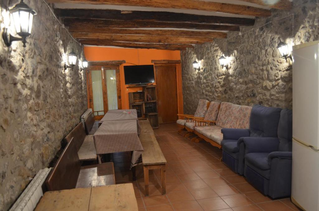 Posezení v ubytování Casa Corroncui