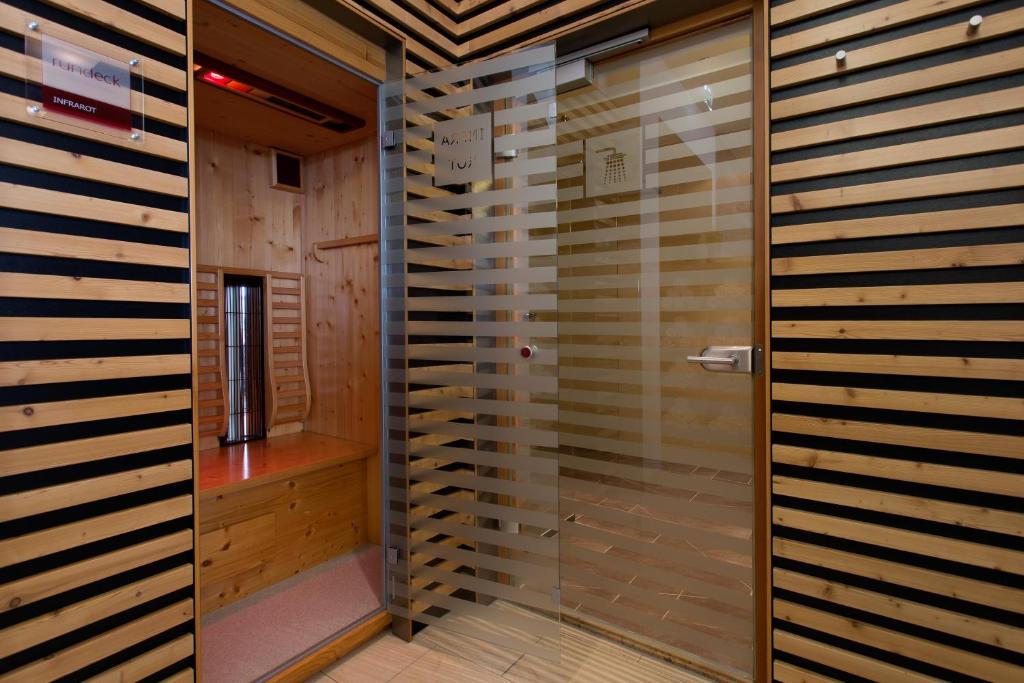 Koupelna v ubytování Hotel Rundeck