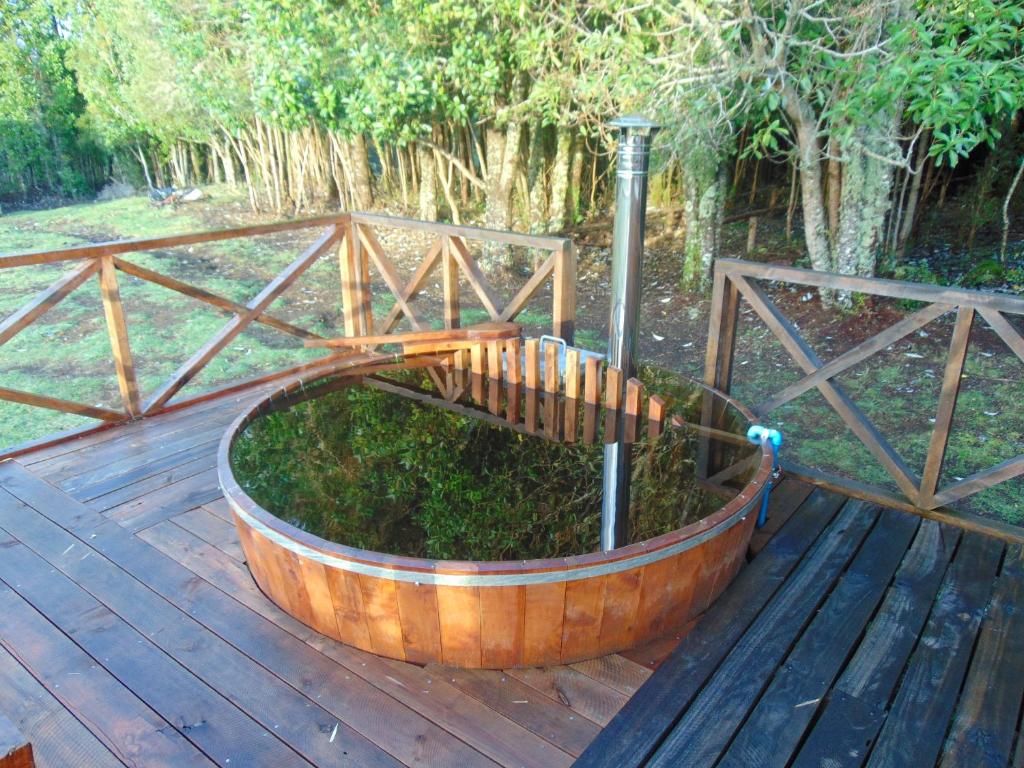 Κήπος έξω από το Encantos del Sur Chiloe