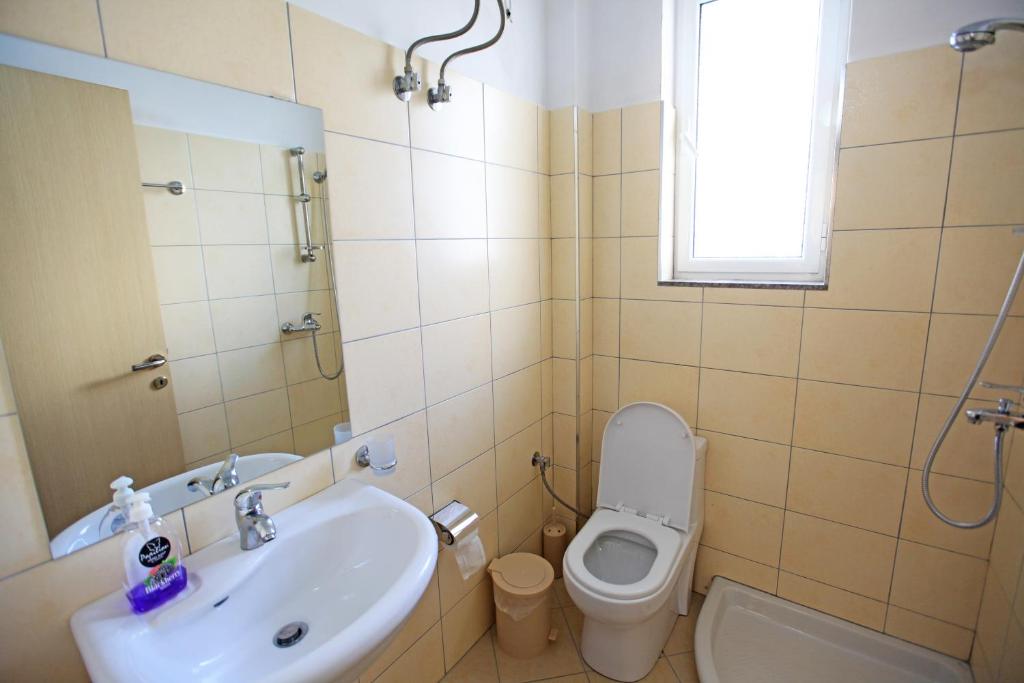 Koupelna v ubytování Teo Apartaments