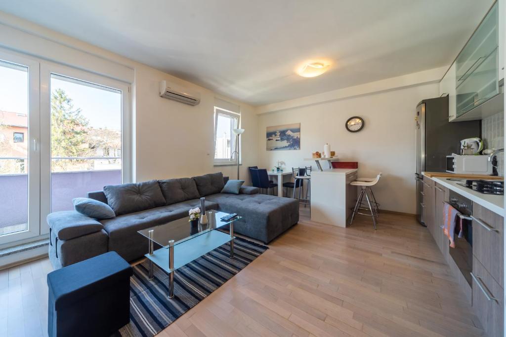 Kuchyňa alebo kuchynka v ubytovaní SUPER PetrovA Apartment