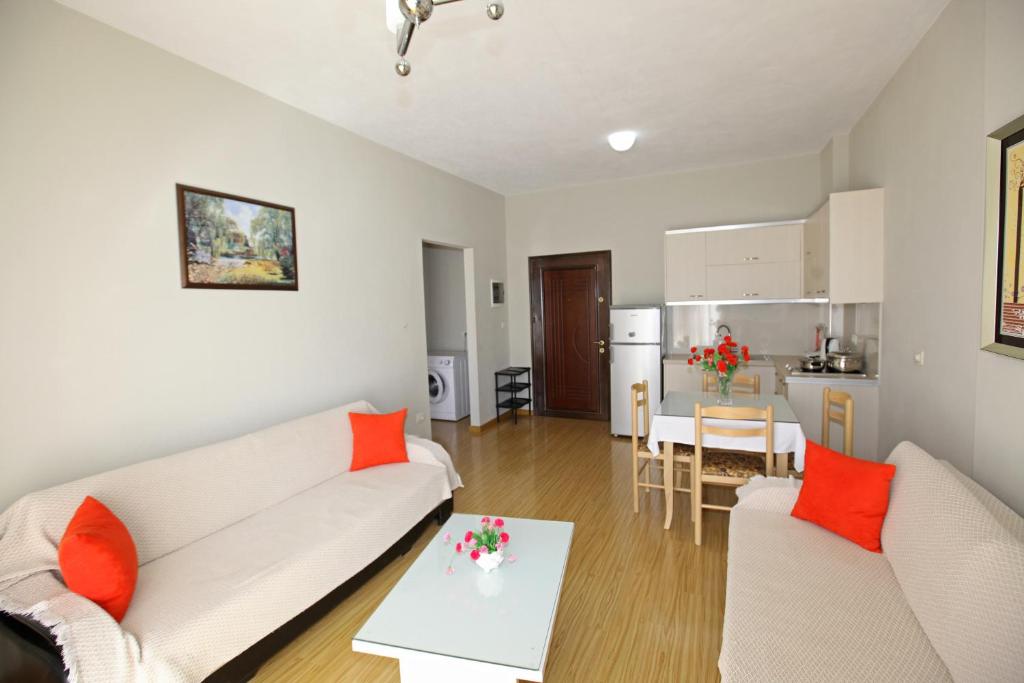 Kuchyň nebo kuchyňský kout v ubytování Teo Apartaments
