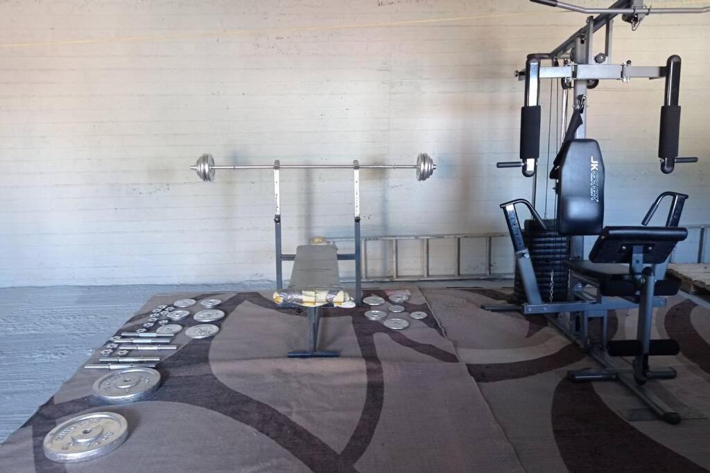 Posilňovňa alebo fitness centrum v ubytovaní Melina Apartment