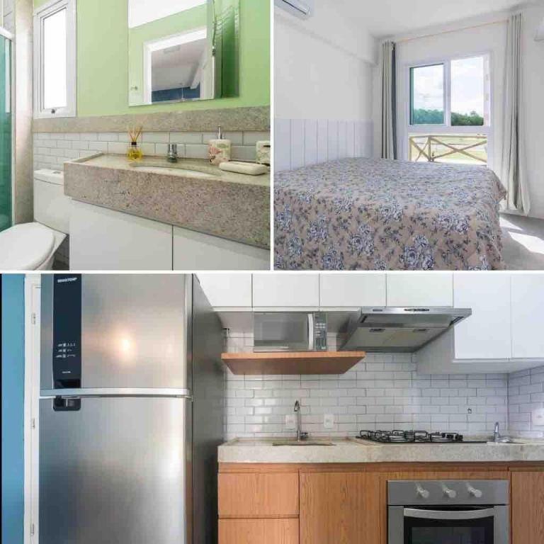 Flat de Luxo e Novo com Varanda Externa 119 BL 3B  Flat de Luxo e Novo com Varanda Externa 119 BL 3B