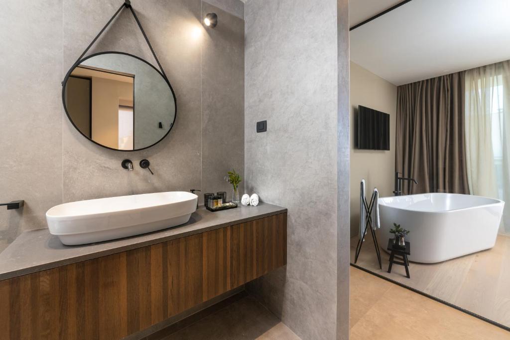 Koupelna v ubytování Luxury Villa Aruna