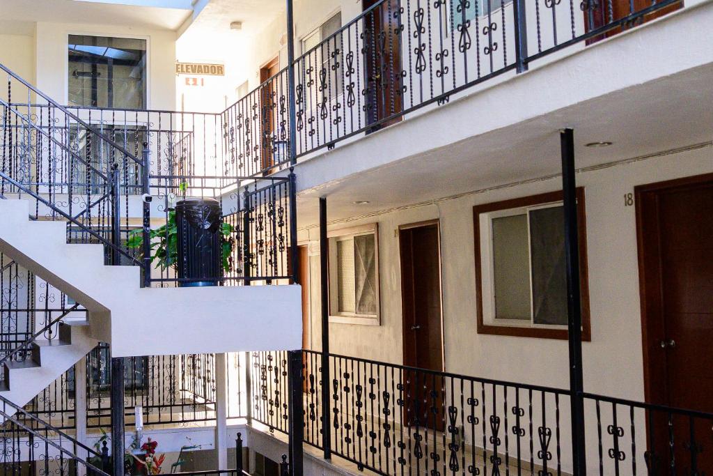 Balkón nebo terasa v ubytování Hotel Acuario En Ocotlán