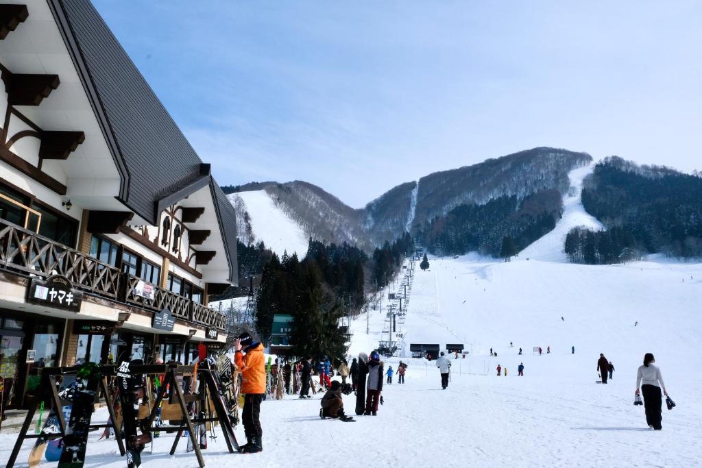 Nozawa View Hotel Shimataya v zimě