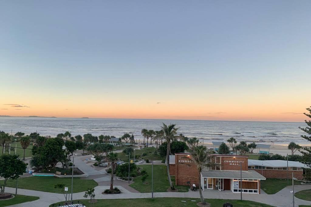 a view of the ocean from the balcony of a resort at 338 Paradiso Kingscliff Beach in Kingscliff