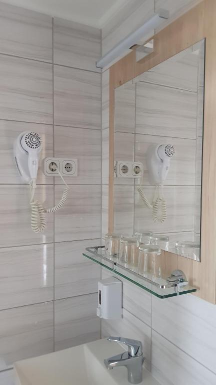 Koupelna v ubytování Hotel Rózsa Csárda