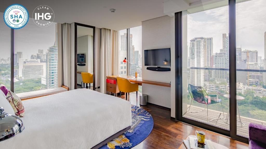 Hotel Indigo Bangkok Wireless Road by IHG - Resim 10