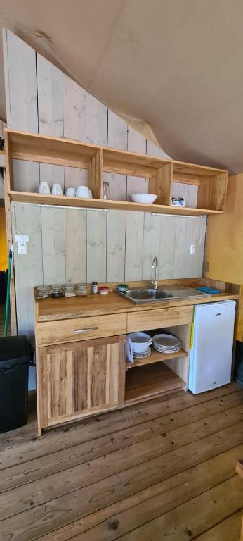 Kuchyň nebo kuchyňský kout v ubytování El Pulpo Safari Lodge