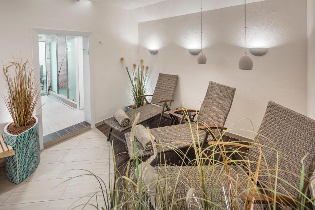 Posezení v ubytování HofHotel Krähenberg
