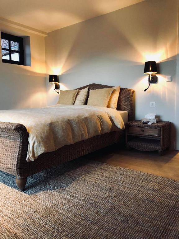 Postel nebo postele na pokoji v ubytování B&B Rosselaer