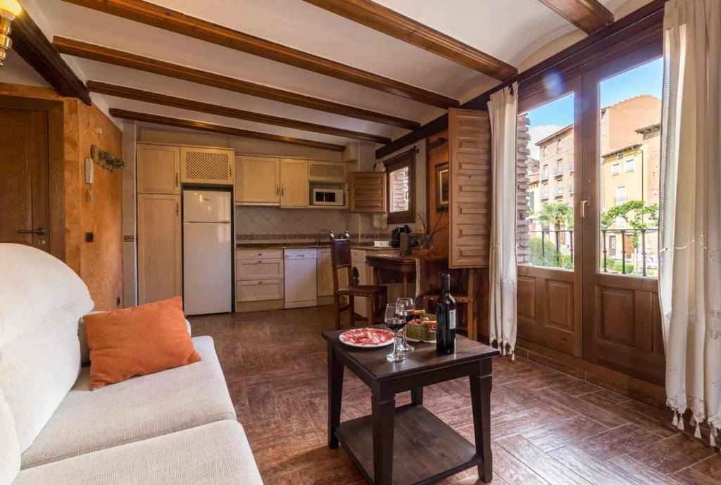 Kuchyň nebo kuchyňský kout v ubytování Hotel Apartamentos Melihah
