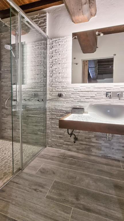 Koupelna v ubytování Residenza dei Longobardi Affittacamere