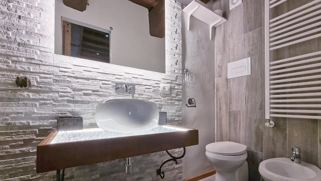 Koupelna v ubytování Residenza dei Longobardi Affittacamere