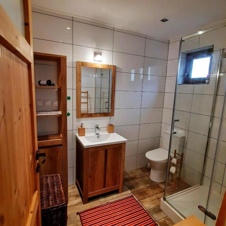 Koupelna v ubytování Domki Karaibskie