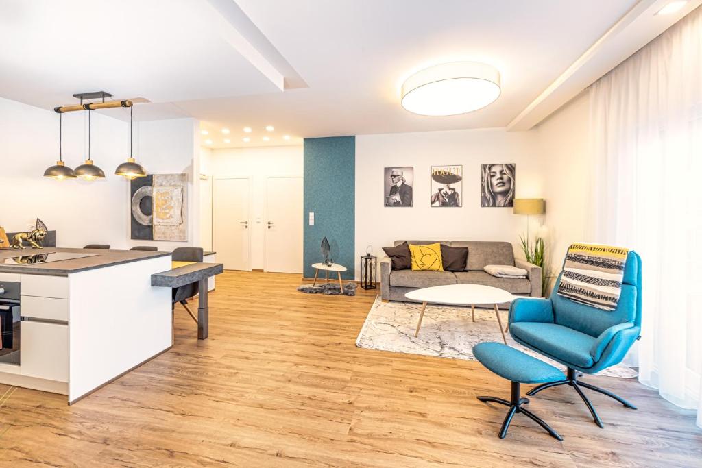 Kuchyň nebo kuchyňský kout v ubytování VIVA Apartments