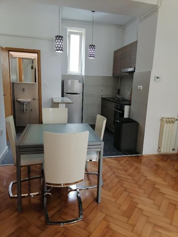 Kuchyň nebo kuchyňský kout v ubytování Sweet Zagreb exclusive