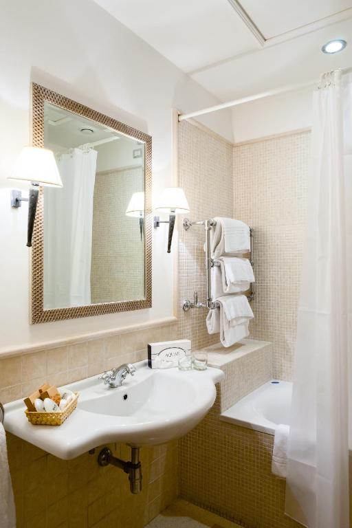 Koupelna v ubytování Hotel Selva Candida