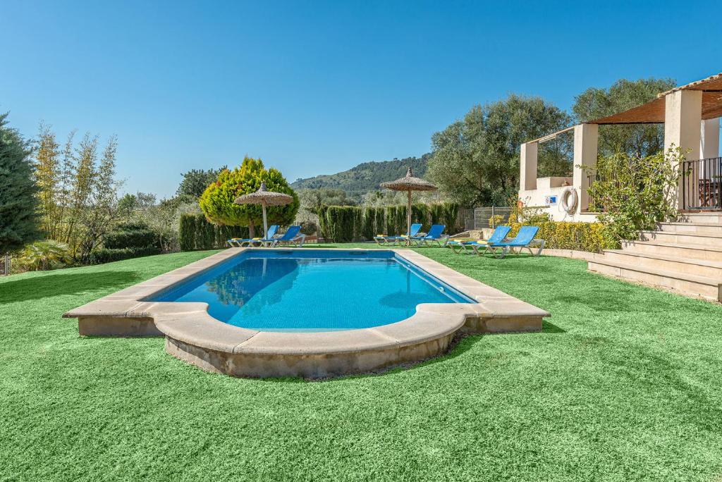 Bazén v ubytování Son Rotger, villa Tía Catalina con piscina en Alcudia nebo v jeho okolí