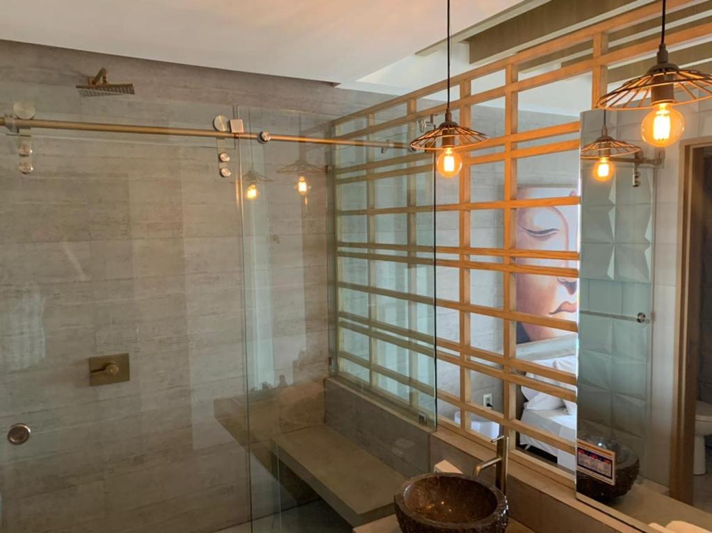 Koupelna v ubytování Motel Okura Villas y Suites