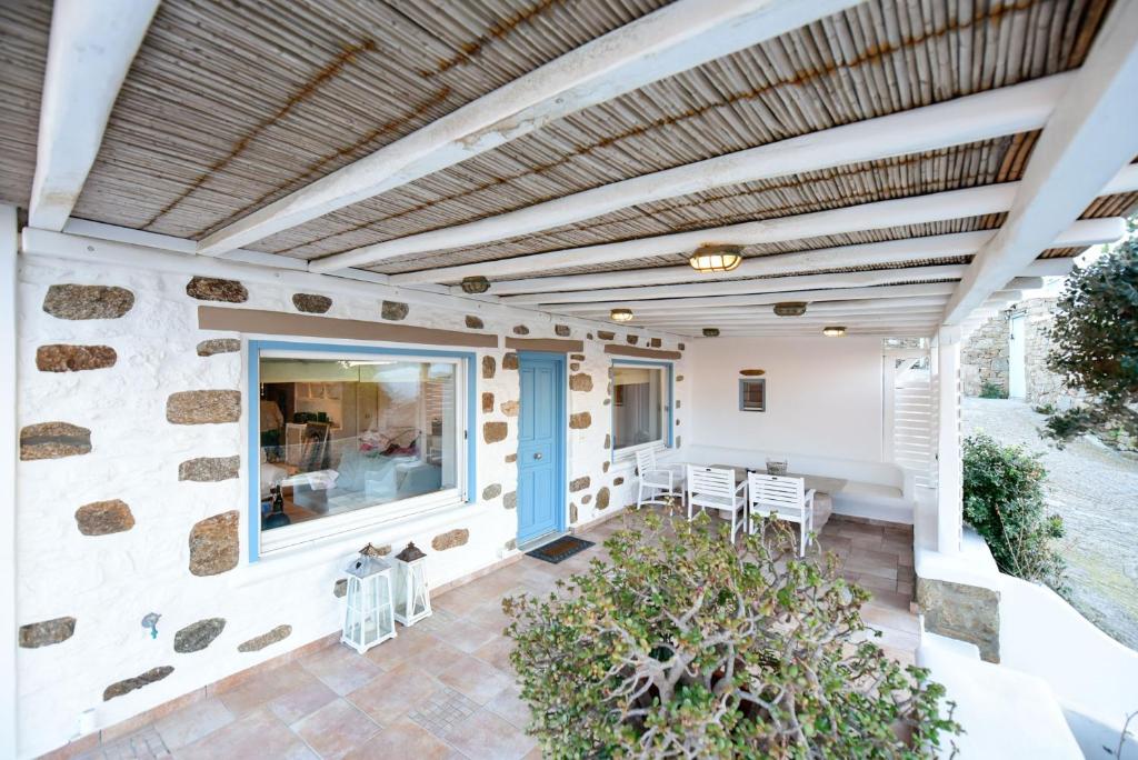 Balkon lub taras w obiekcie Villa Irina Mykonos