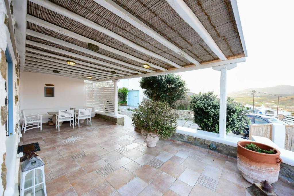 Balkon lub taras w obiekcie Villa Irina Mykonos