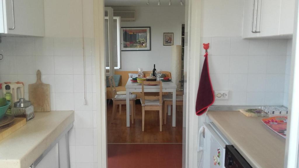Kuchyň nebo kuchyňský kout v ubytování Holiday home Pavarotti