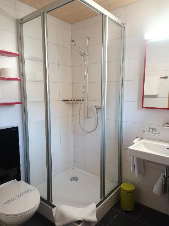 Koupelna v ubytování B&B Bela Riva