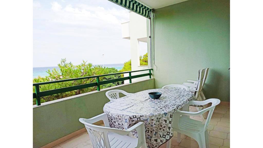 A balcony or terrace at Trilocale La Praja Gallipolitravel