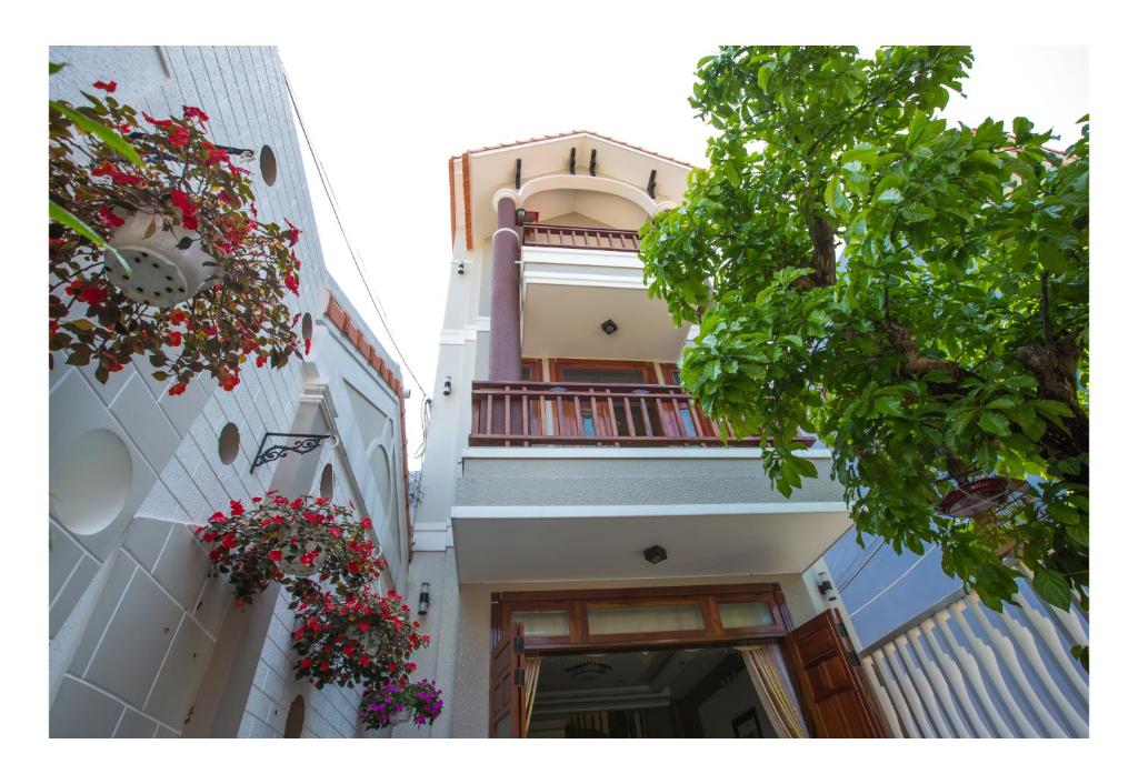 Balkón nebo terasa v ubytování Hoang Thu Hostel