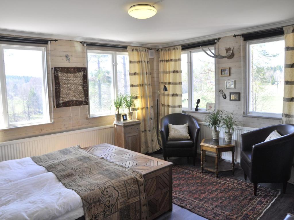 Postel nebo postele na pokoji v ubytování Kolmårdsgården B&B