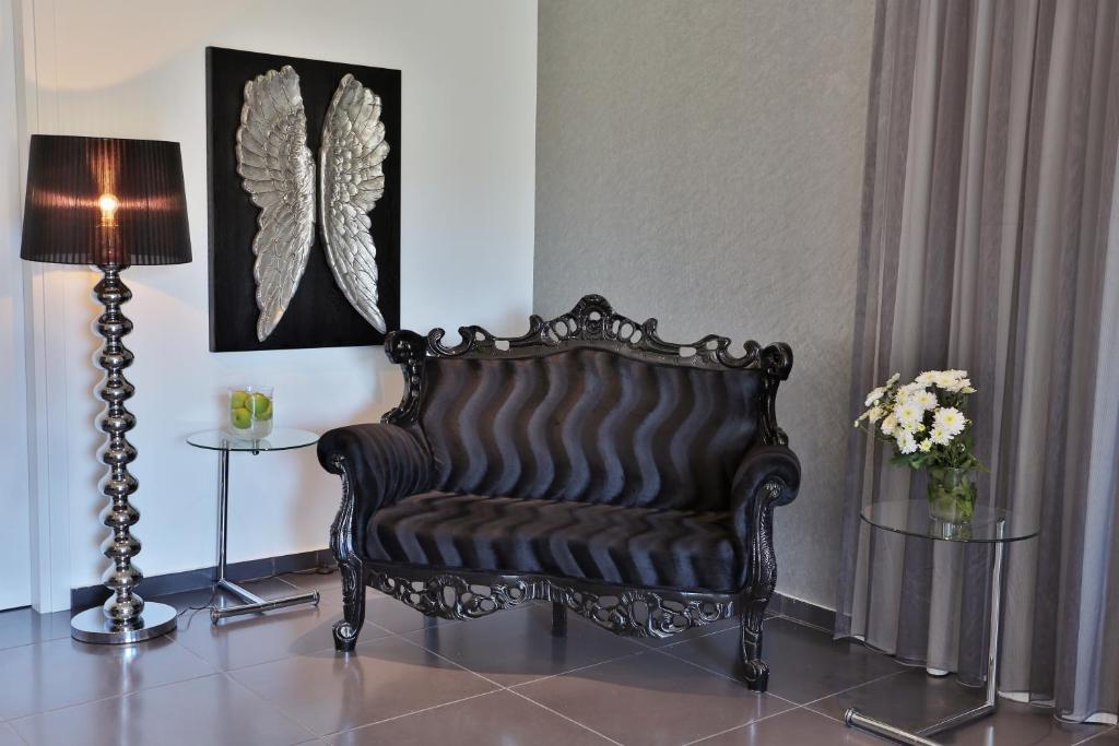 Posezení v ubytování Crystal Hotel