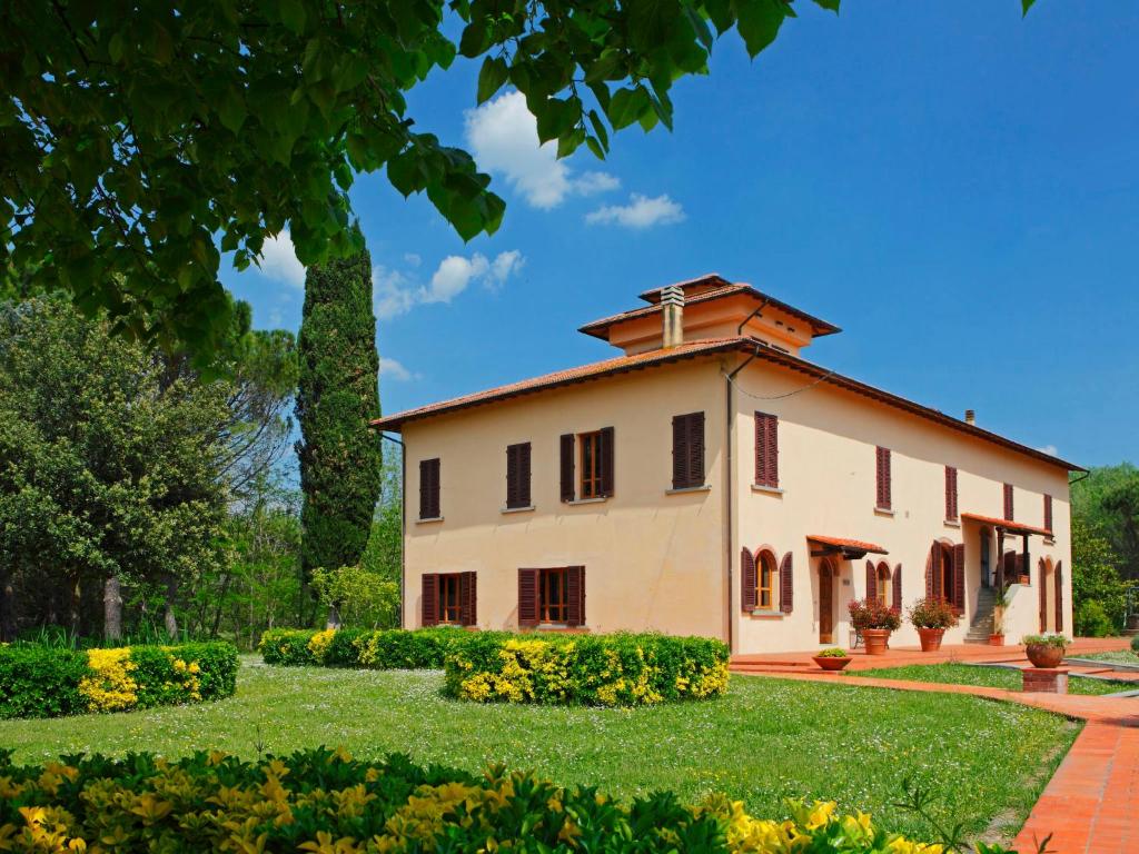 a large white building with a garden in front at Villa Sant'Albino by Interhome in Sorrezzana