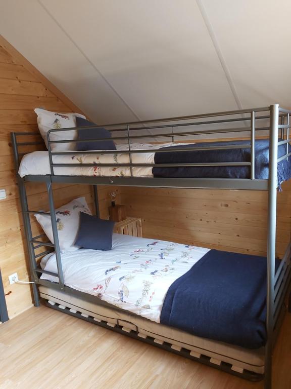 Postel nebo postele na pokoji v ubytování Le refuge Ardennais