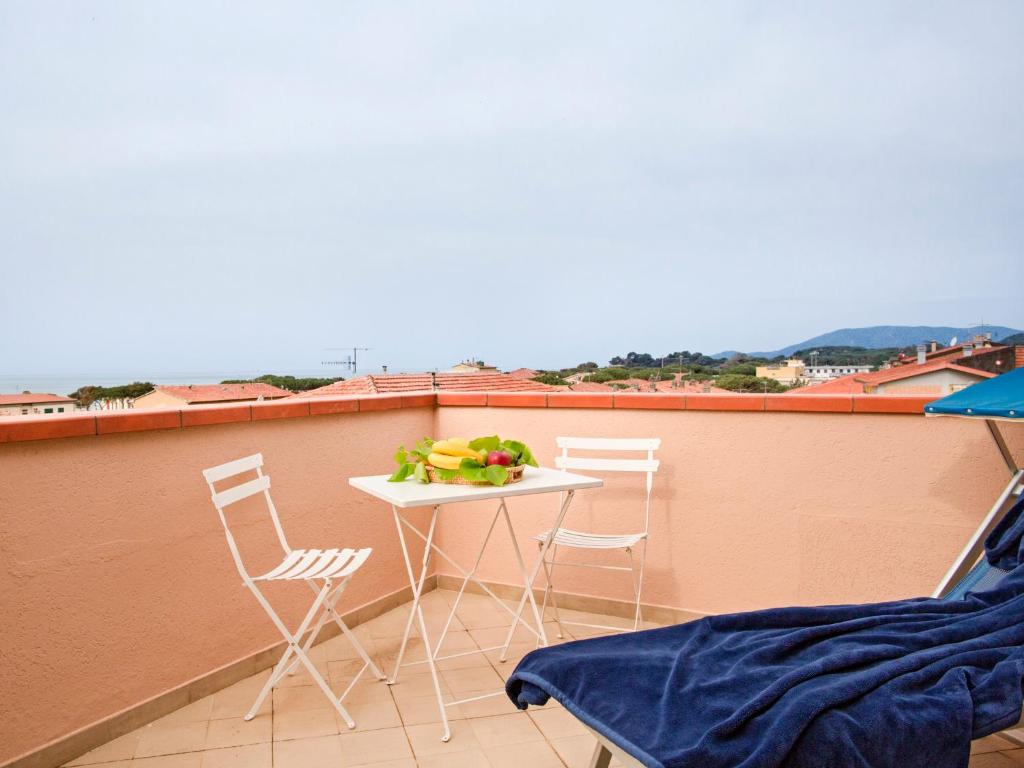 En balkon eller terrasse på Residenza Turistico Alberghiera Corallo