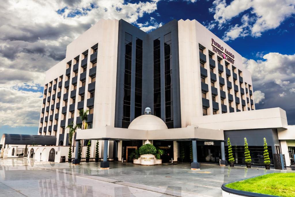 a rendering of the front of a hotel at Pueblo Amigo Hotel Plaza y Casino in Tijuana