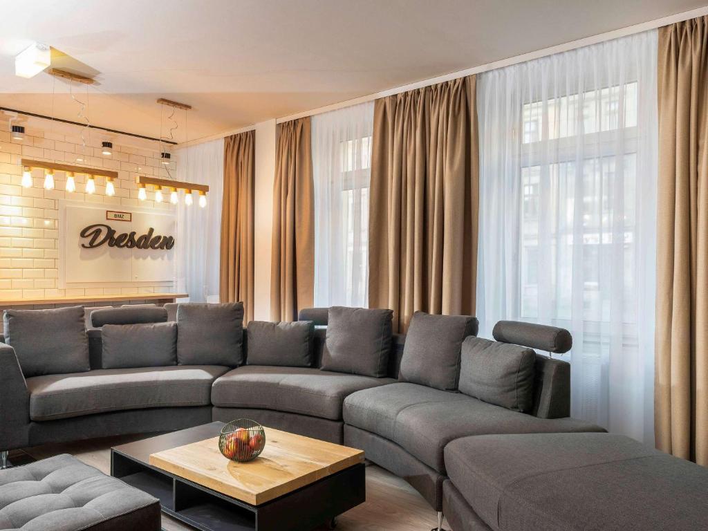 Posezení v ubytování ibis Styles Dresden Neustadt
