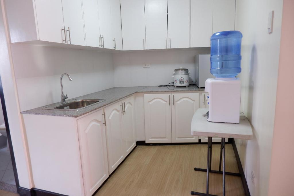 Kuchyň nebo kuchyňský kout v ubytování Albergo Hotel
