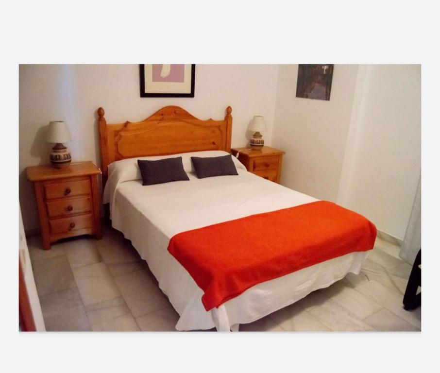 Posteľ alebo postele v izbe v ubytovaní Espectacular apartamento en primera línea de playa
