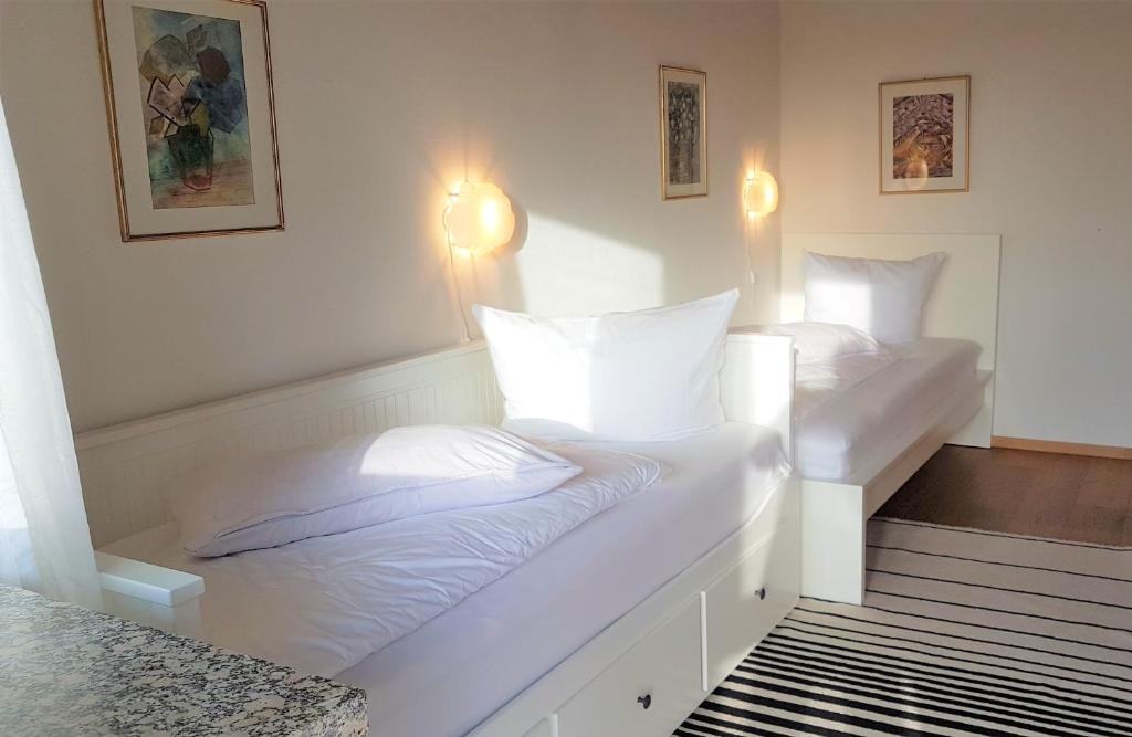 Postel nebo postele na pokoji v ubytování Ferienhaus Mauth