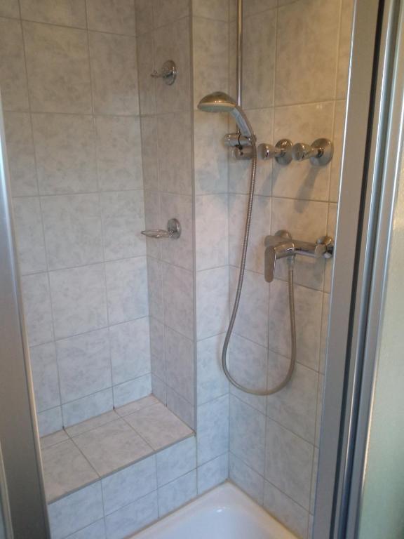 Koupelna v ubytování Landhotel Waldschänke