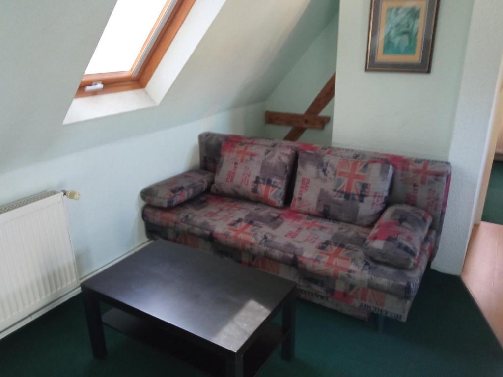Posezení v ubytování Landhotel Waldschänke