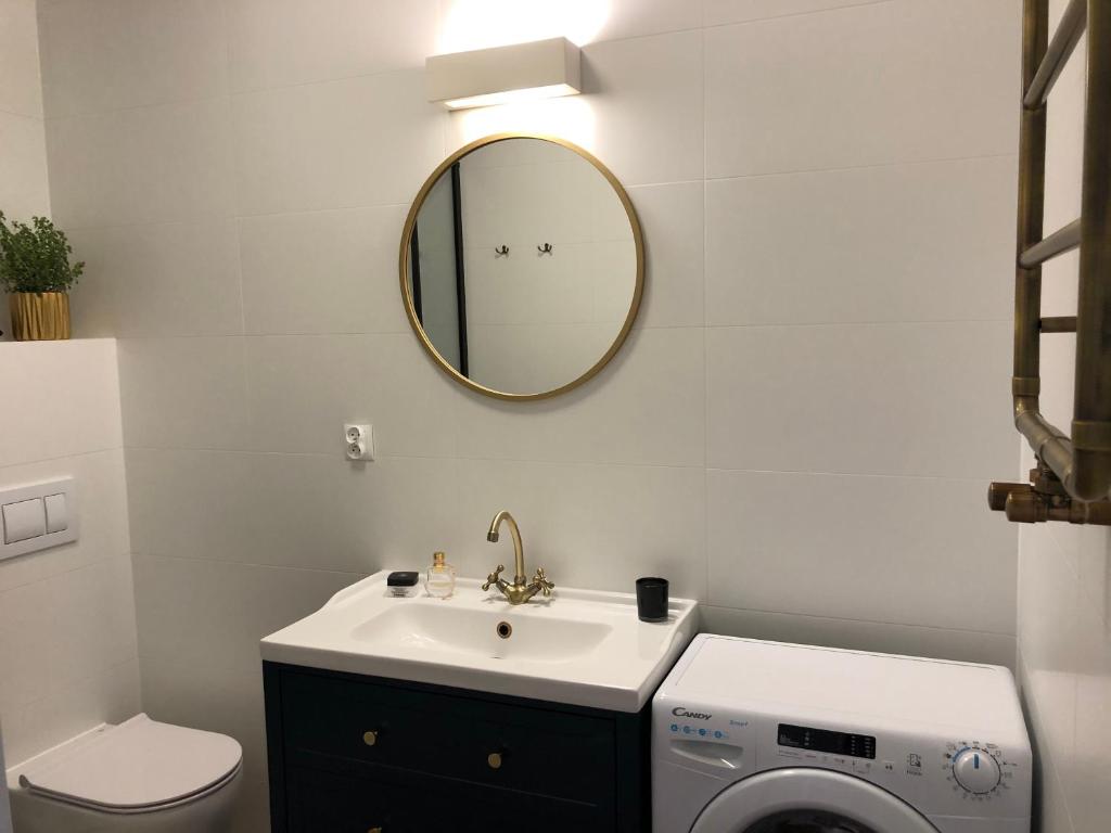 Kúpeľňa v ubytovaní Blue Dior Apartment Warsaw