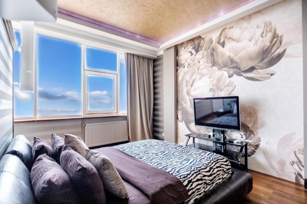 Panoramic Plaza Apartments - 女王套房与海景