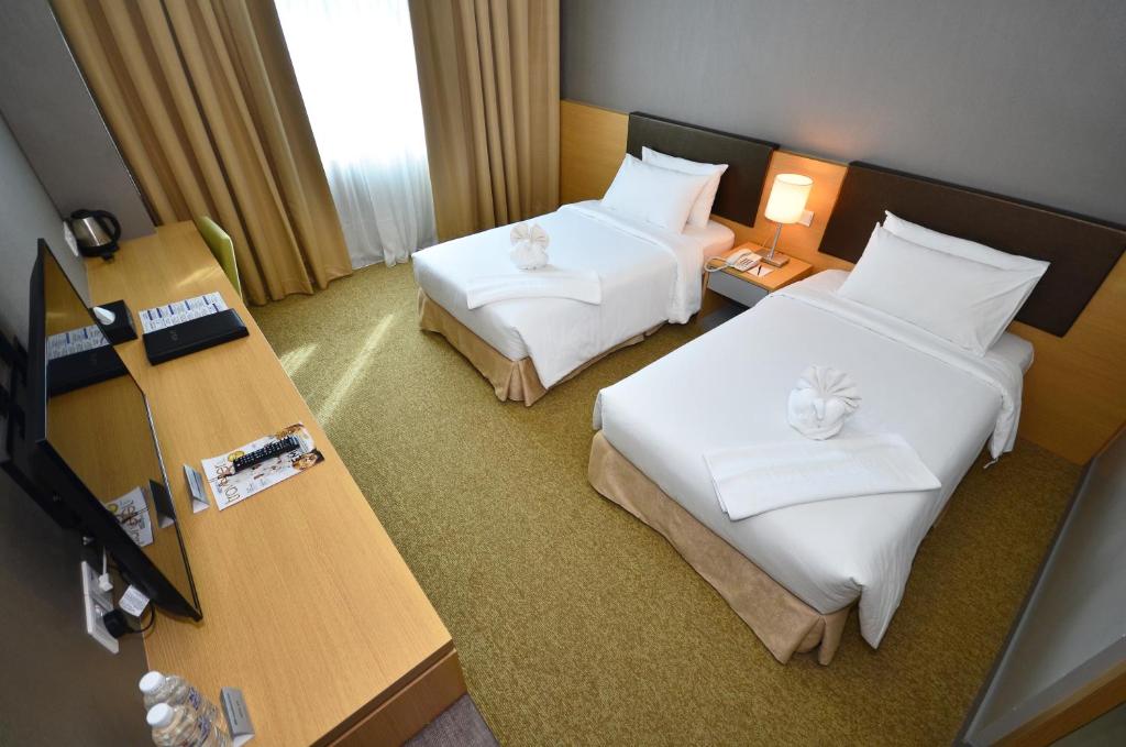 Postel nebo postele na pokoji v ubytování Hotel N°5